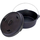 MLNshops Heavy Duty Dutch Oven for Campfire Cast Iron