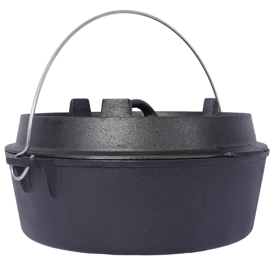 MLNshops Heavy Duty Dutch Oven for Campfire Cast Iron