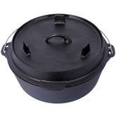 MLNshops Heavy Duty Dutch Oven for Campfire Cast Iron
