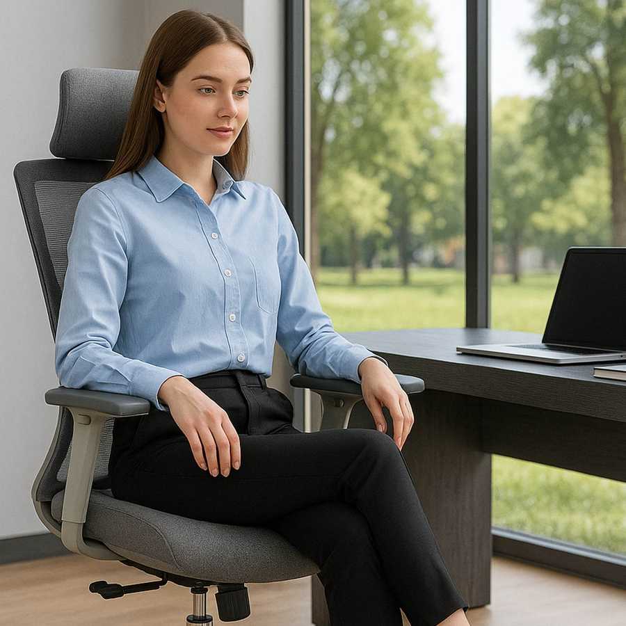 MLNshops High Back Mesh Office Chair for Comfort