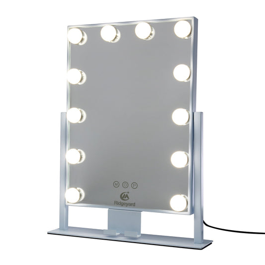 Hollywood Vanity Mirror Makeup Mirror with Dimmable Lights 12 LED Bulbs MLNshops]