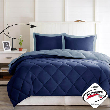 MLNshops Reversible full queen diamond quilted comforter