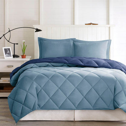 MLNshops Reversible full queen diamond quilted comforter