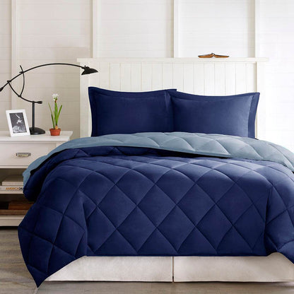 MLNshops Reversible full queen diamond quilted comforter