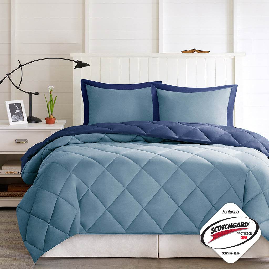 MLNshops Reversible full queen diamond quilted comforter