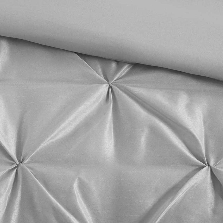 MLNshops 7 piece grey comforter bedding - Luxury Tufted Set