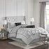 MLNshops 7 piece grey comforter bedding - Luxury Tufted Set Default