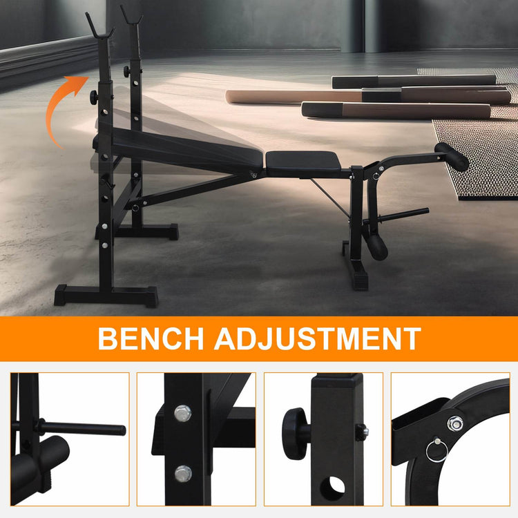 MLNshops Adjustable Home Gym Bench Press with Leg Workout