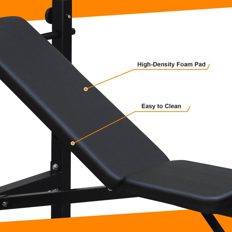 MLNshops Adjustable Home Gym Bench Press with Leg Workout