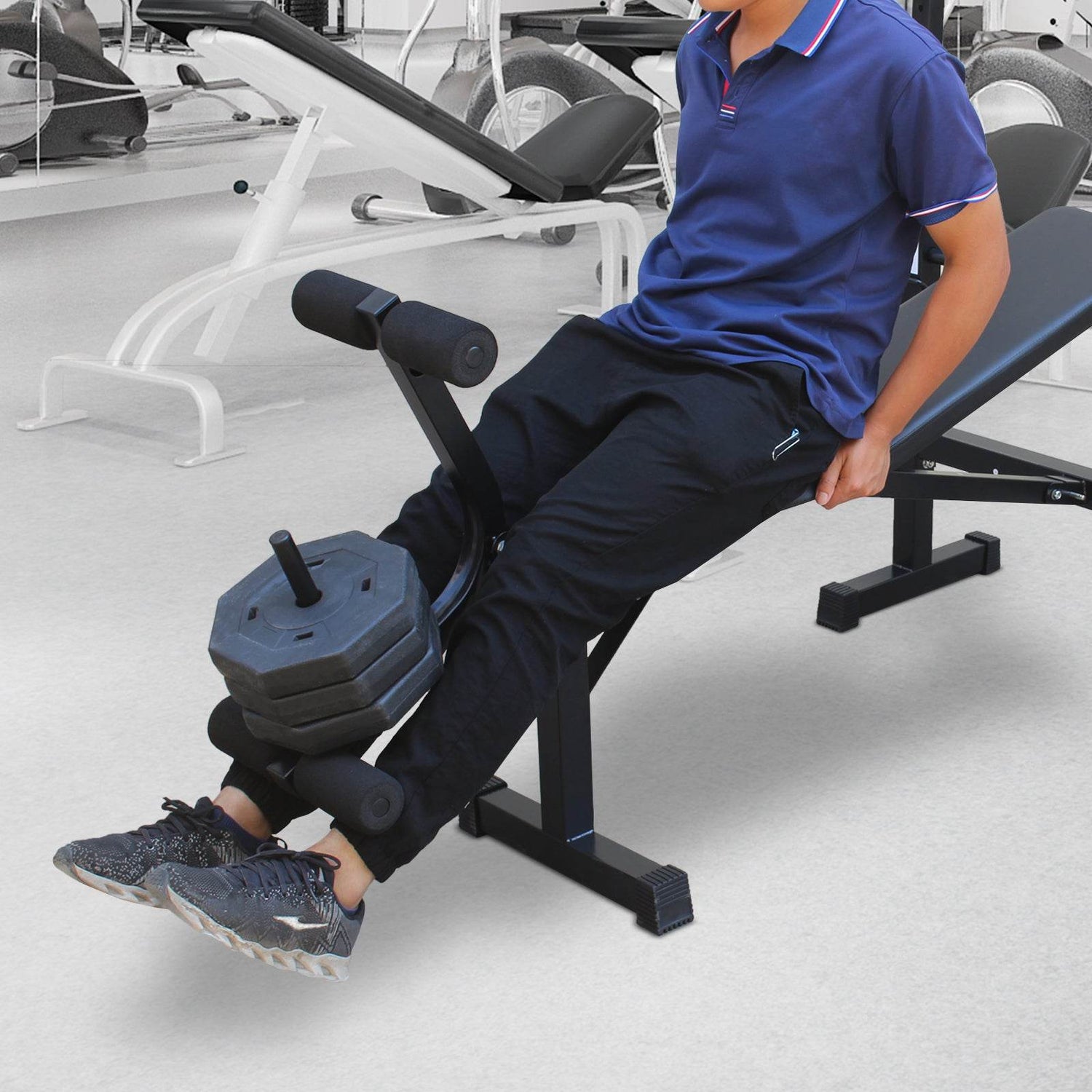 MLNshops Adjustable Home Gym Bench Press with Leg Workout