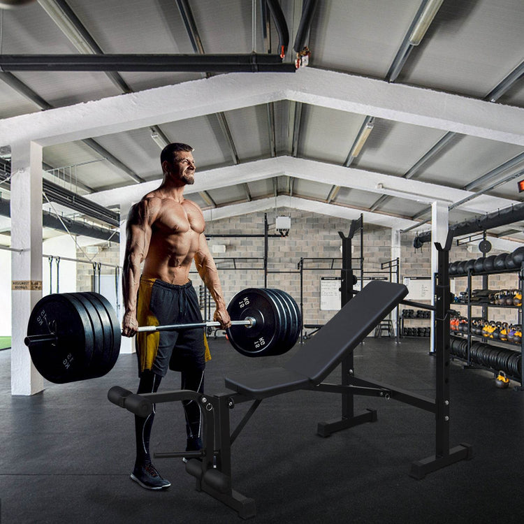 MLNshops Adjustable Home Gym Bench Press with Leg Workout