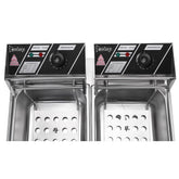 MLNshops Home Kitchen Electric Fryer with Dual Baskets