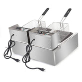 MLNshops Home Kitchen Electric Fryer with Dual Baskets