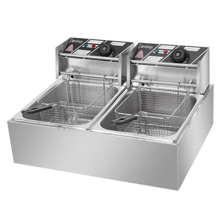 MLNshops Home Kitchen Electric Fryer with Dual Baskets