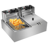 MLNshops Home Kitchen Electric Fryer with Dual Baskets