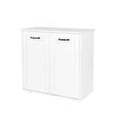 MLNshops Home Laundry Cabinet Organizer with Dual Hampers