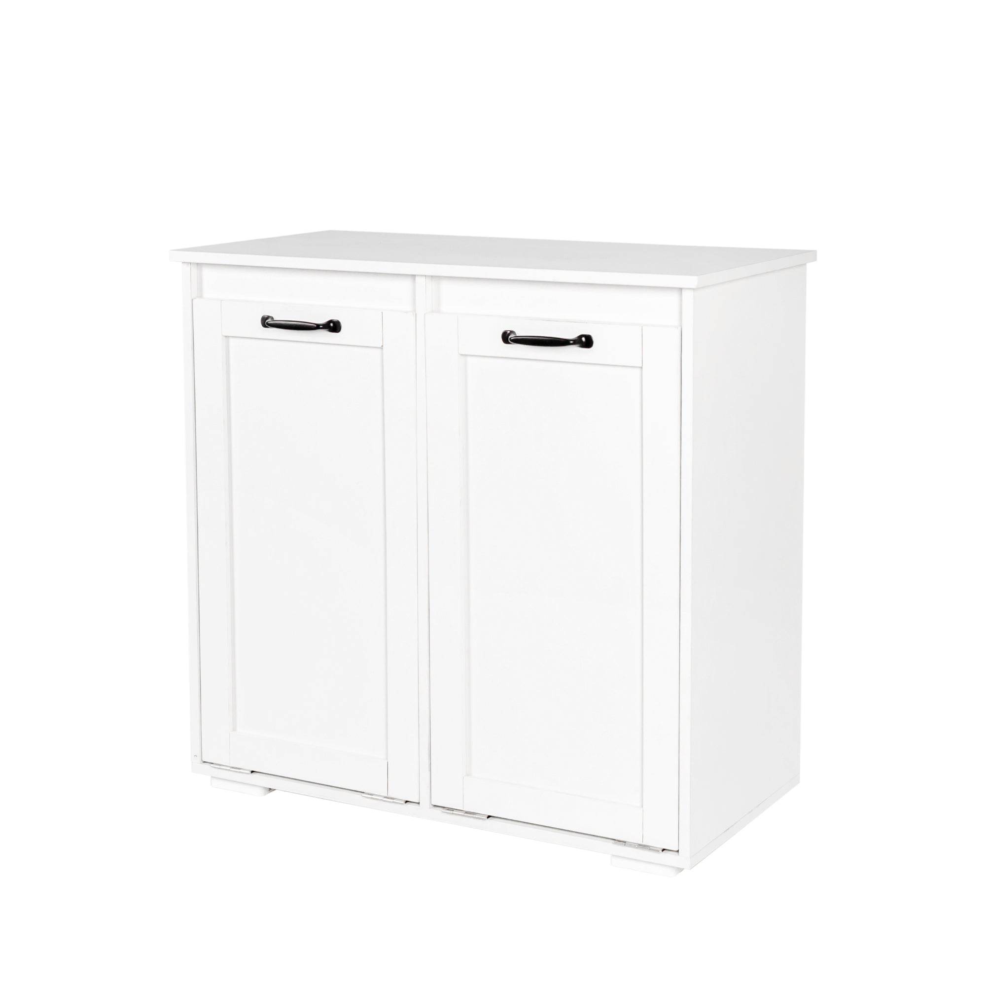 MLNshops Home Laundry Cabinet Organizer with Dual Hampers