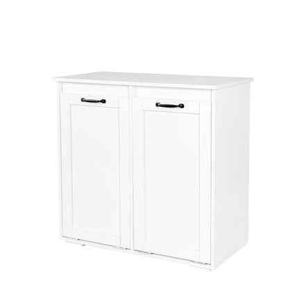 MLNshops Home Laundry Cabinet Organizer with Dual Hampers