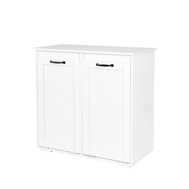 MLNshops Home Laundry Cabinet Organizer with Dual Hampers