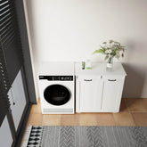 MLNshops Home Laundry Cabinet Organizer with Dual Hampers