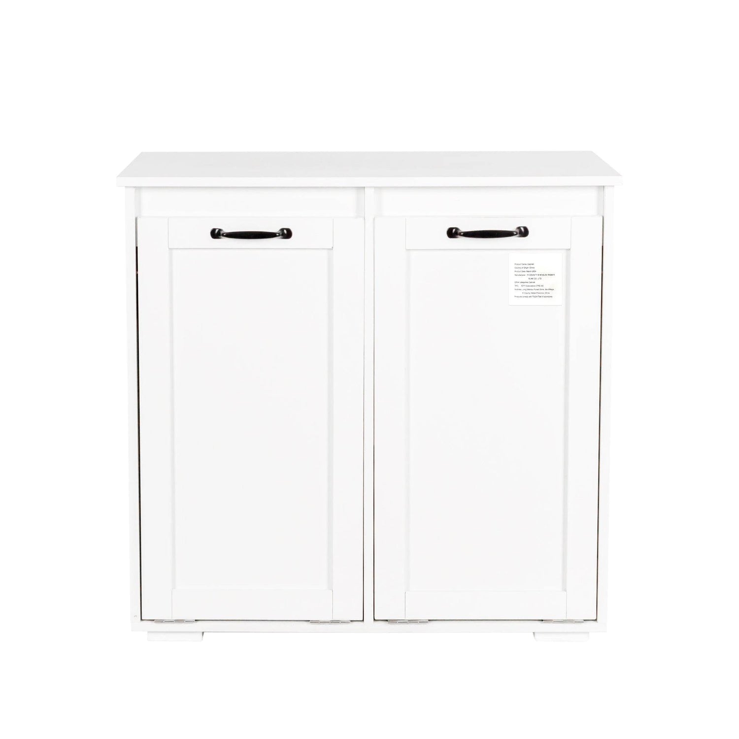 MLNshops Home Laundry Cabinet Organizer with Dual Hampers