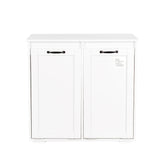 MLNshops Home Laundry Cabinet Organizer with Dual Hampers