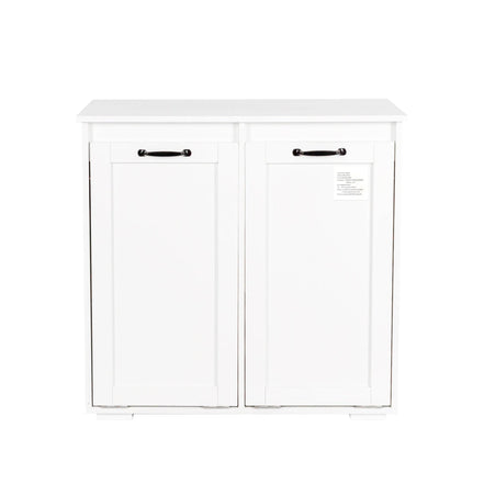 MLNshops Home Laundry Cabinet Organizer with Dual Hampers