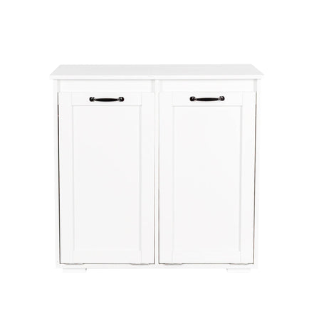 MLNshops Home Laundry Cabinet Organizer with Dual Hampers