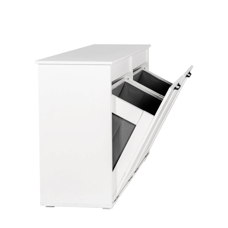 MLNshops Home Laundry Cabinet Organizer with Dual Hampers