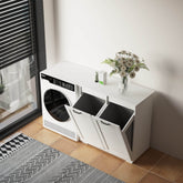 MLNshops Home Laundry Cabinet Organizer with Dual Hampers