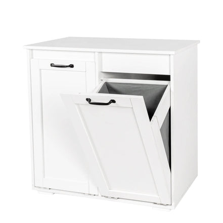 MLNshops Home Laundry Cabinet Organizer with Dual Hampers