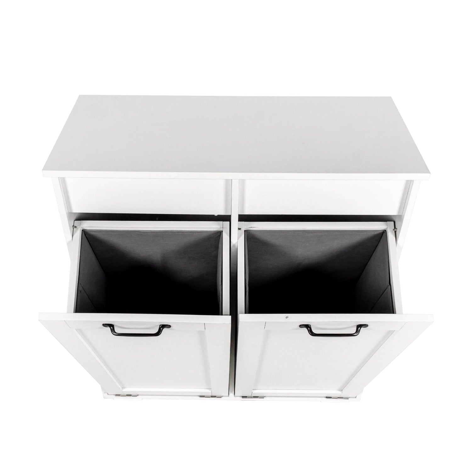 MLNshops Home Laundry Cabinet Organizer with Dual Hampers