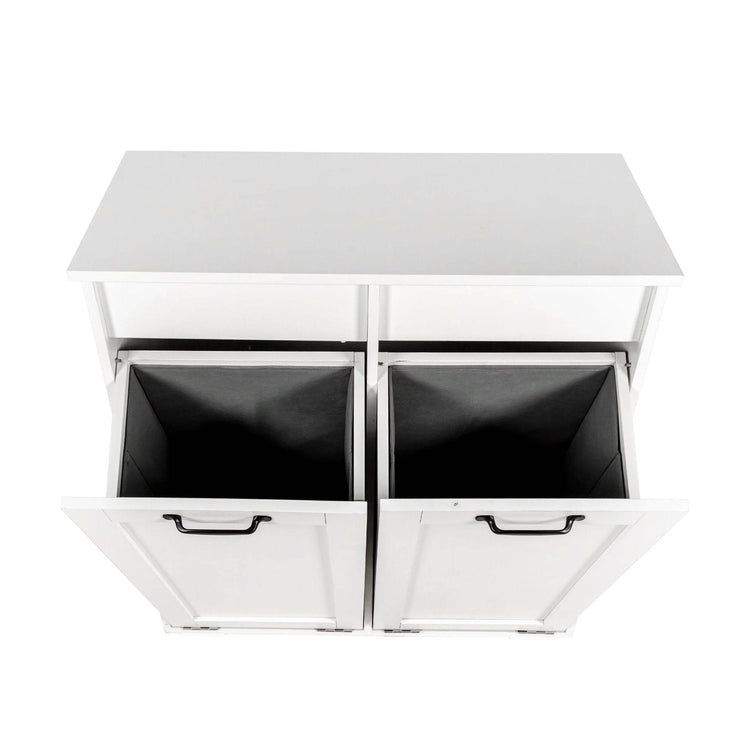 MLNshops Home Laundry Cabinet Organizer with Dual Hampers