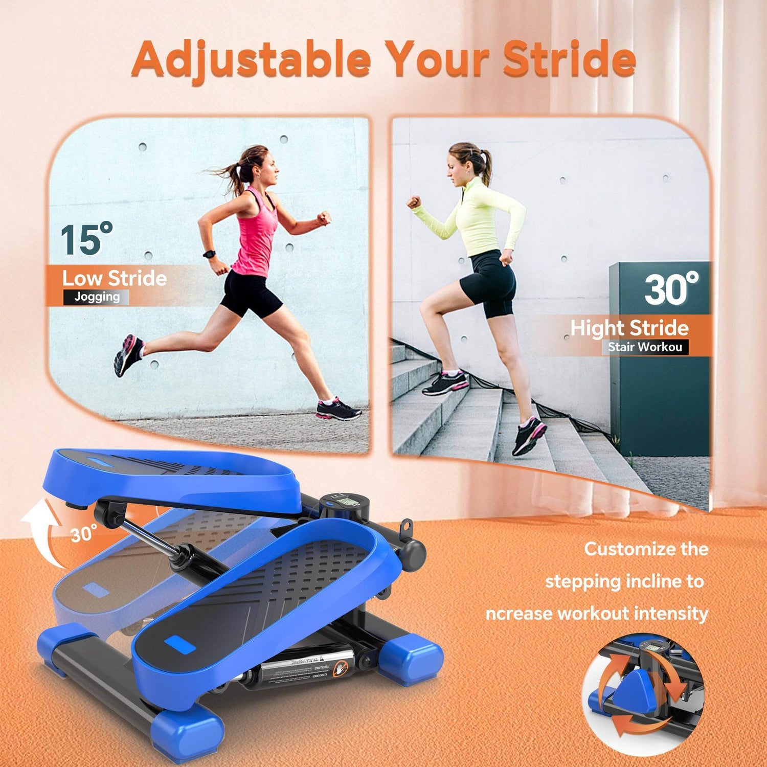 MLNshops Home Office Exercise Stepper Mini Fitness Tool