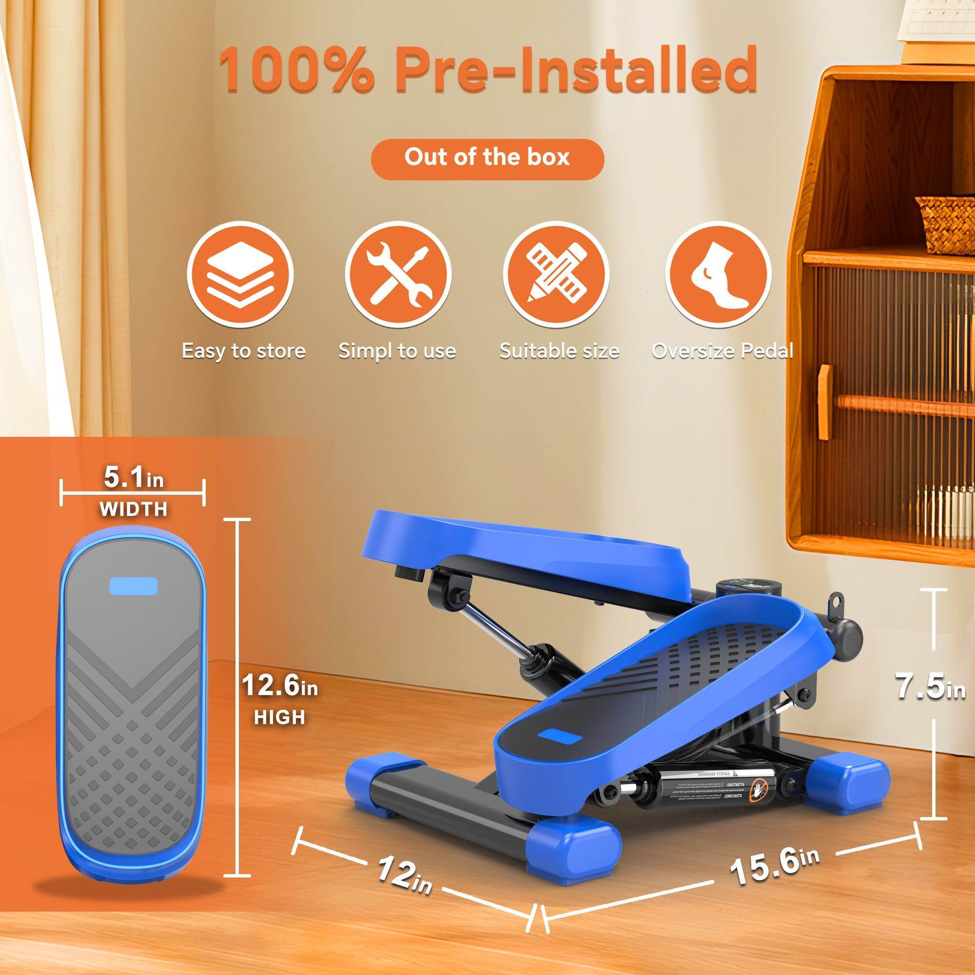 MLNshops Home Office Exercise Stepper Mini Fitness Tool