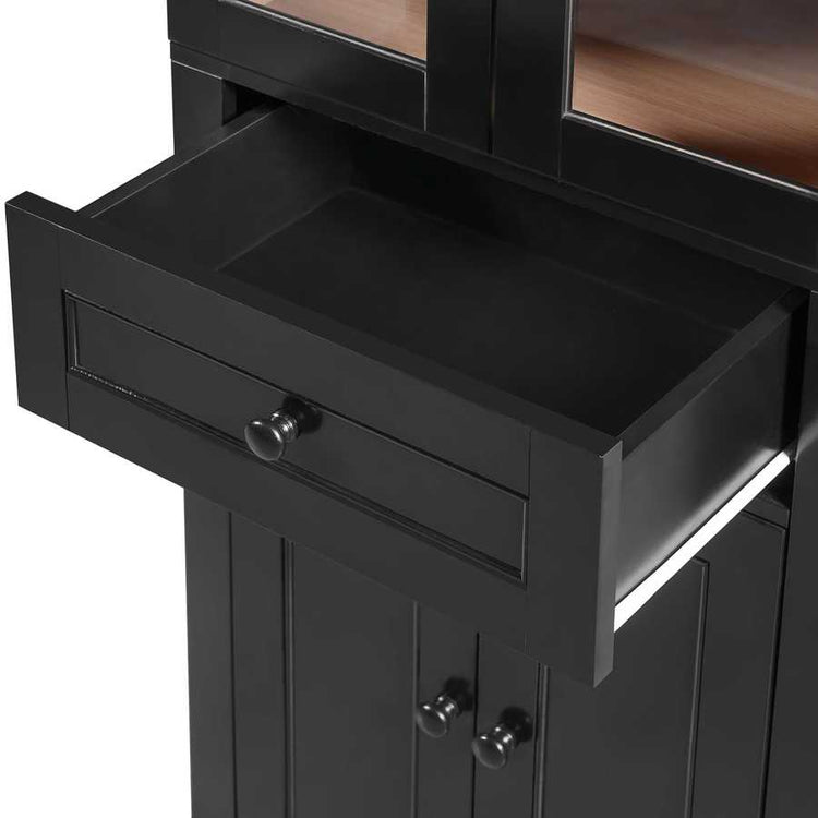 MLNshops 67 inch bathroom linen cabinet - Black Tall Storage