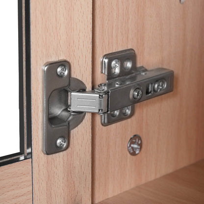 MLNshops 67 inch bathroom linen cabinet - Black Tall Storage