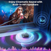 MLNshops Home Theater Projector for Outdoors