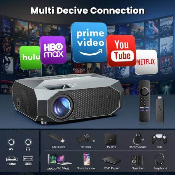 MLNshops Home Theater Projector for Outdoors