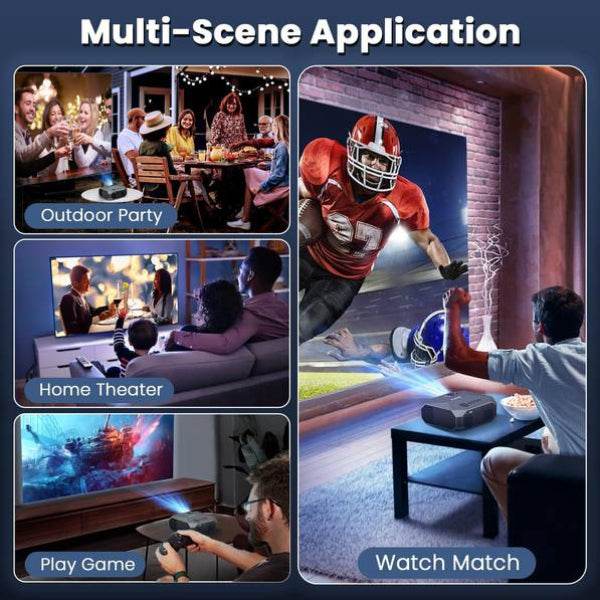 MLNshops Home Theater Projector for Outdoors