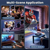 MLNshops Home Theater Projector for Outdoors