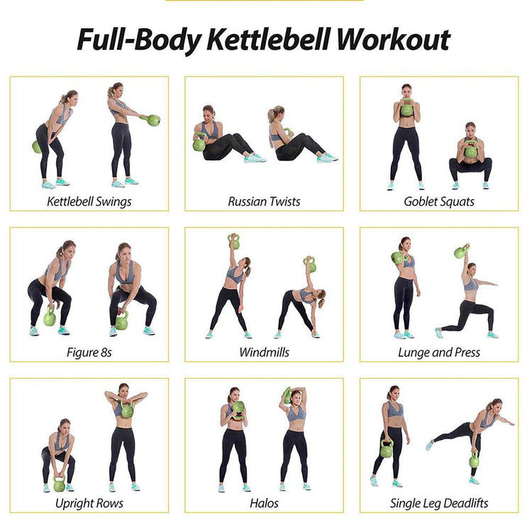 MLNshops 20LB Home Workout Kettlebell Equipment