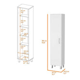 MLNshops white laundry storage cabinet - Slim Space-Saving