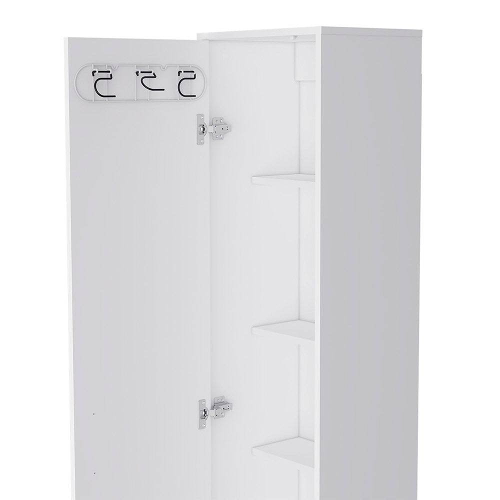 MLNshops white laundry storage cabinet - Slim Space-Saving