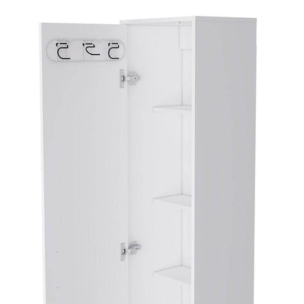 MLNshops white laundry storage cabinet - Slim Space-Saving