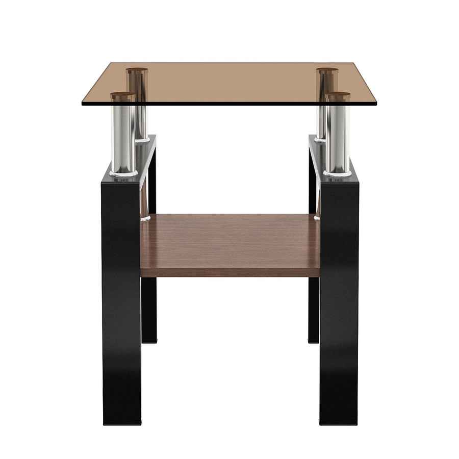 MLNshops modern tempered glass coffee table set, 2-piece