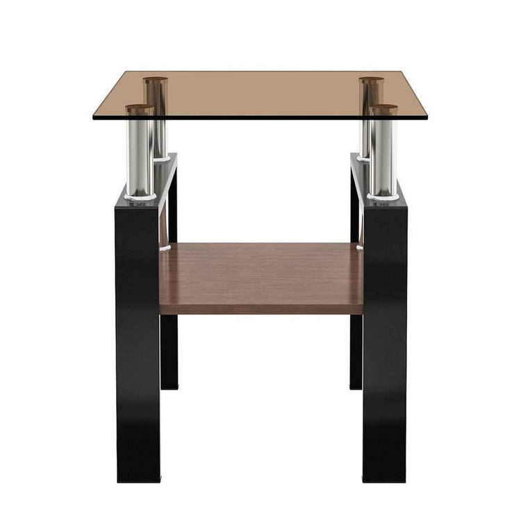 MLNshops modern tempered glass coffee table set, 2-piece