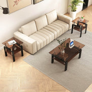 MLNshops modern tempered glass coffee table set, 2-piece