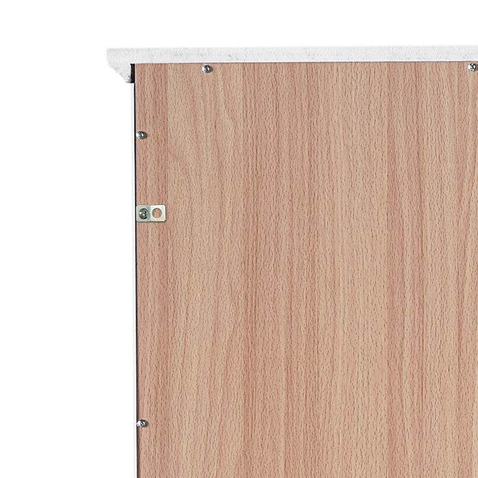 MLNshops tall bathroom storage cabinet - White, Glass Doors