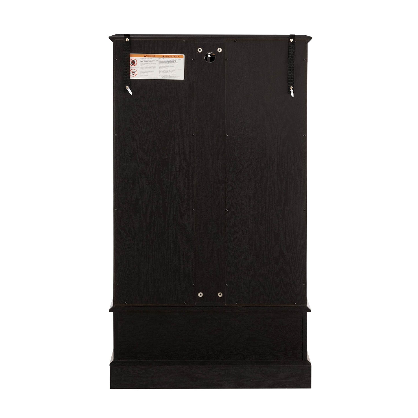 MLNshops black lighted curio cabinet with glass doors